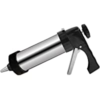 Inyector de Relleno para Galletas y Galletas- Pistola de Acero Inoxidable para Decorar Pasteles- con 8 Piezas de Flores…